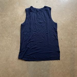Navy LuLu Lemon muscle tank size 6